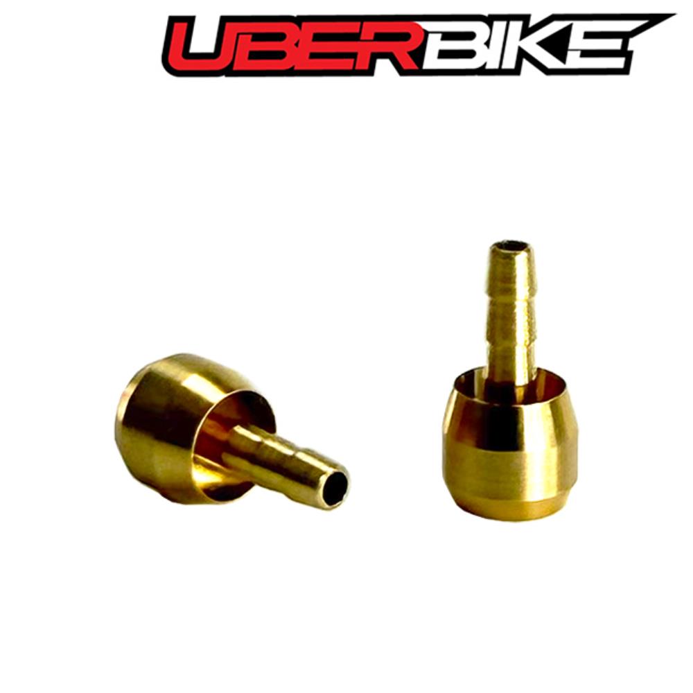 Uberbike Uber-Tech Brass Compression 1 Piece Olive and Insert Kit