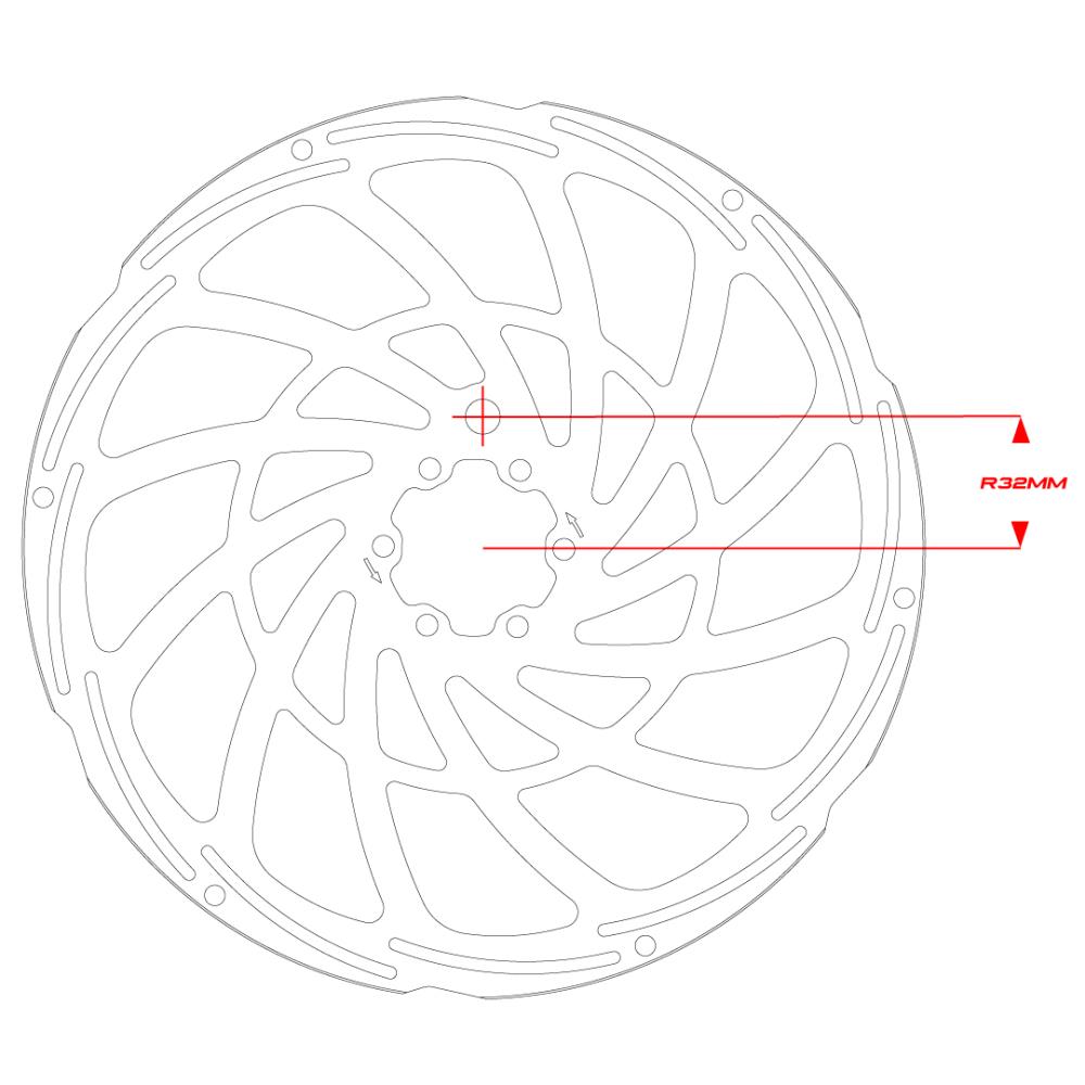 Uberbike Turbine 220 rotor infographic.