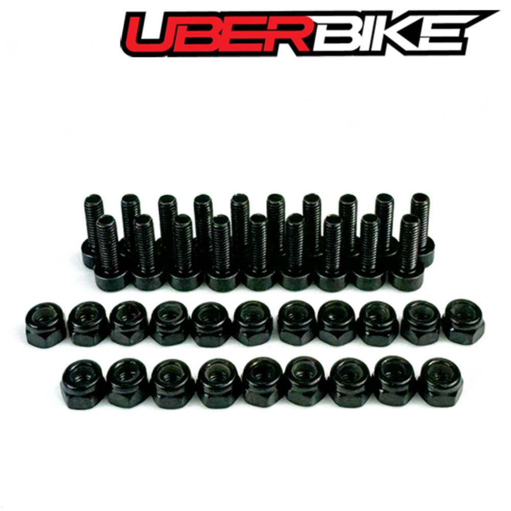 Uberbike Apex Composite Pedal Pin Kit - Black.