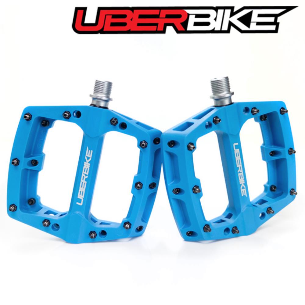 Uberbike Apex Composite MTB Flat Pedals - Sonic Blue.