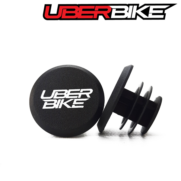 Black Uberbike Bar End Caps.
