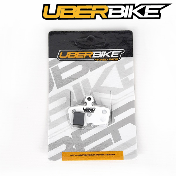 Uberbike Race Matrix Finned Inserts in white colour with Uberbike Logo in the middle.