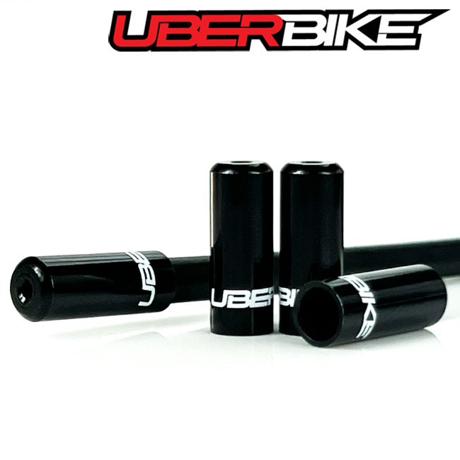 4mm Uberbike Performance Series Sealed Alloy Ferrules - Black