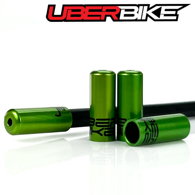 4mm Uberbike Performance Series Sealed Alloy Ferrules - Green