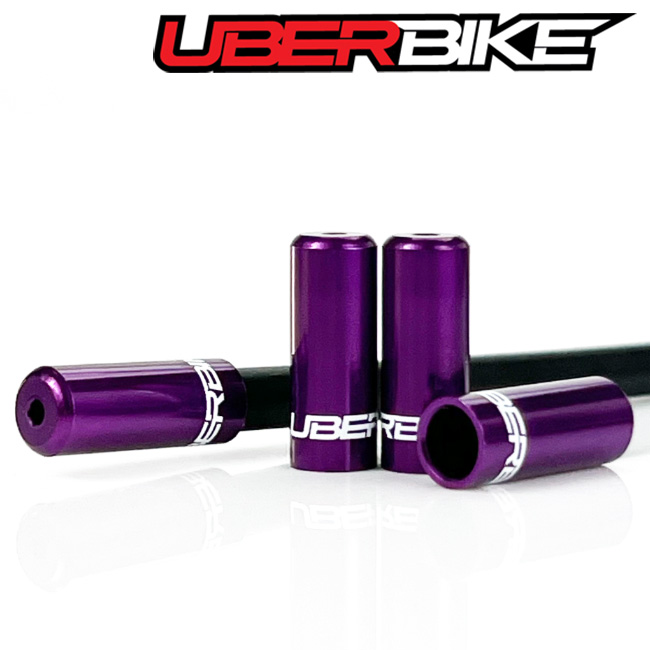 Uberbike Performance Series Sealed Alloy Ferrules - Purple.