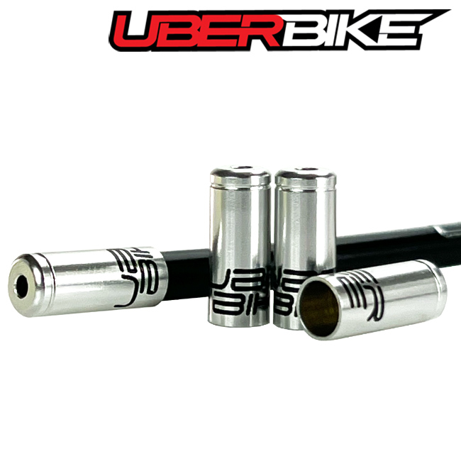 Uberbike Performance Series Sealed Alloy Ferrules - Silver