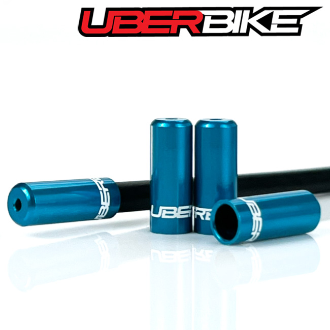 4mm Uberbike Performance Series Sealed Alloy Ferrules - Blue