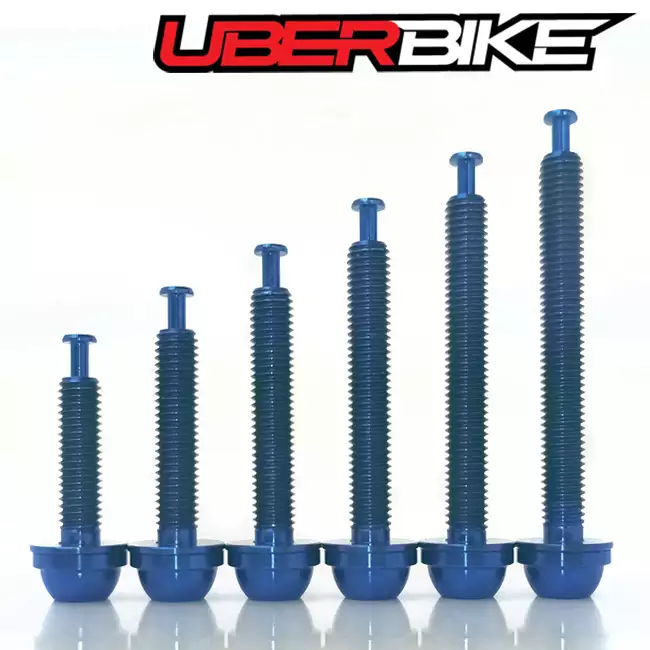Uberbike Flatmount Caliper to Flatmount Frame Shimano Compatible Upgrade Bolts - Blue.