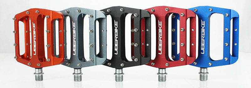 Blue Uberbike Flatout MTB Platform Pedal