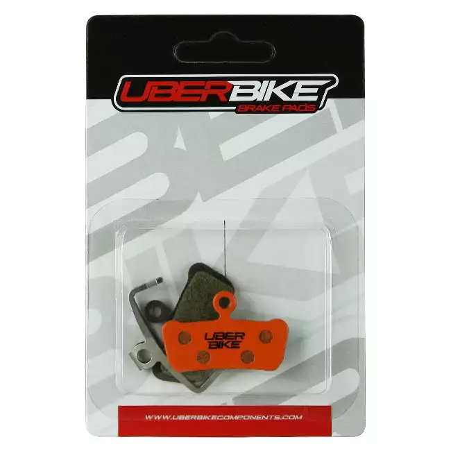 Uberbike Guide Kevlar Disc Brake Pads in packaging, Uberbike logo in middle.