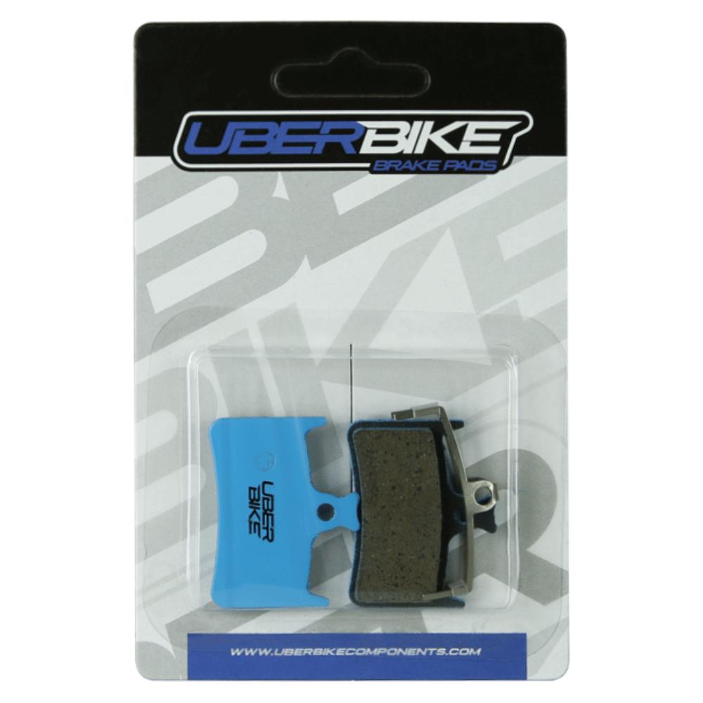 Uberbike Hope E-Matrix Disc Brake Pads in packging, Uberbike logo in middle.
