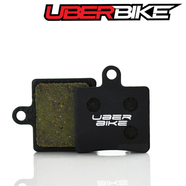 Uberbike Hope Mini Semi Metallic Disc Brake Pads, in black colour with Uberbike logo on them 