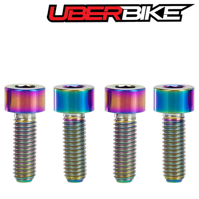 Oil slick Uberbike M5x15 Avid / Hope Titanium Brake Lever Bolt Upgrade Kit