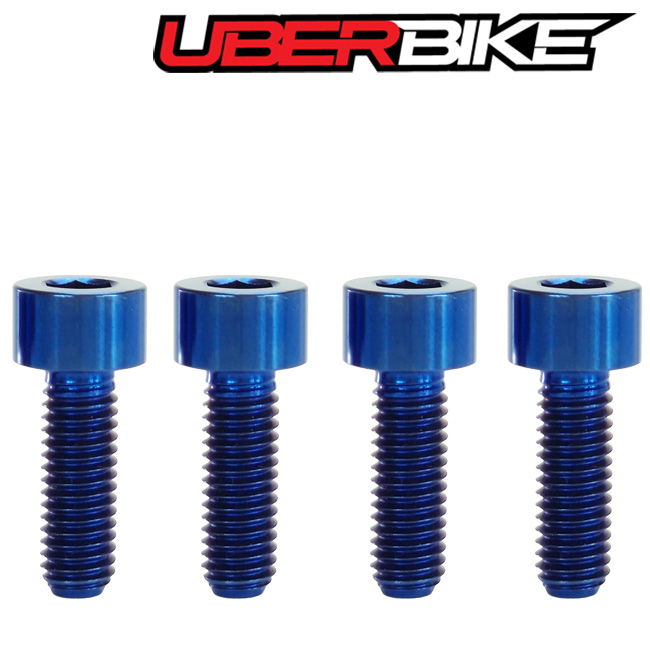 Blue Uberbike M5x15 Avid / Hope Titanium Brake Lever Bolt Upgrade Kit