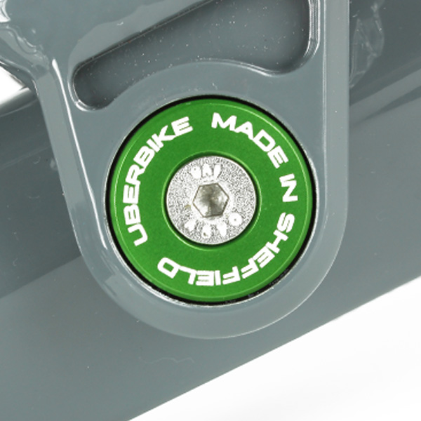 Uberbike Made In Sheffield - Orange Bikes Pivot Bearing Caps 28mm MKIII 2014 Onwards - Green