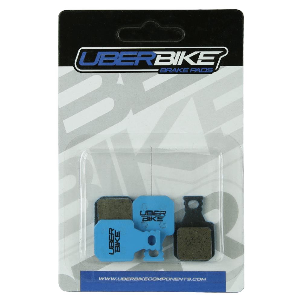 Uberbike Magura MT 4 piece, E-Matrix disc brake pads with Uberbike logo in middle.