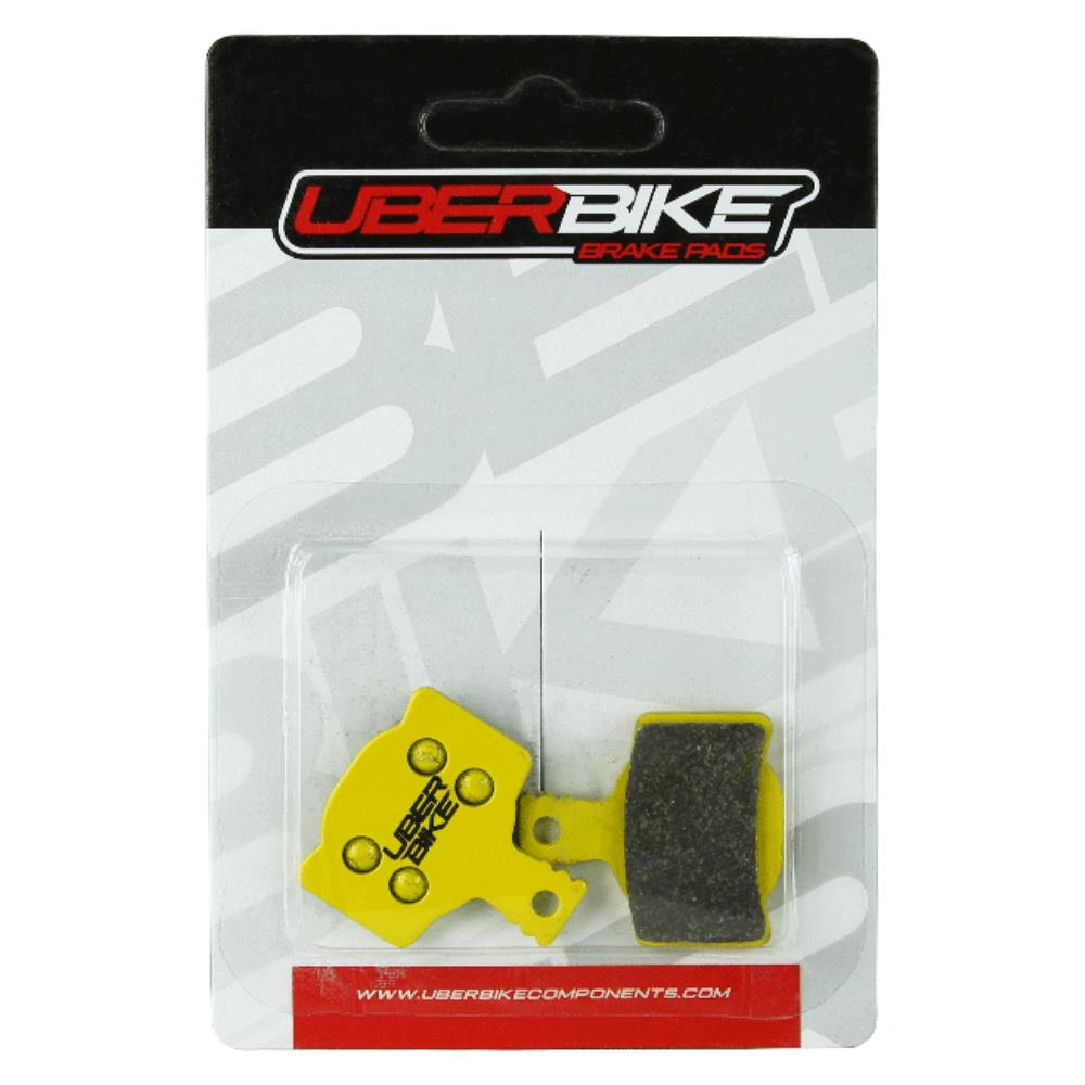 Uberbike Magura MT2 Sintered Disc Brake Pads in Packaging, Uberbike logo in middle