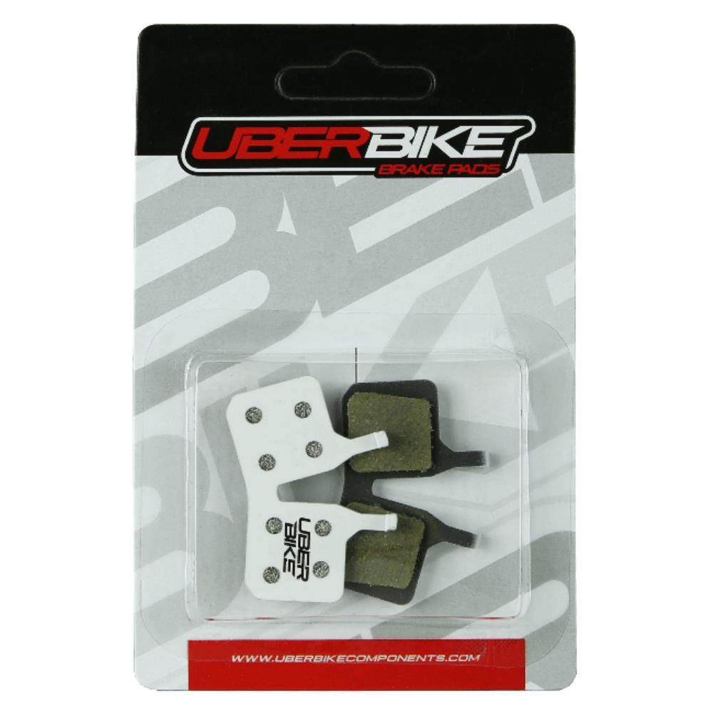Uberbike Magura MT5 Race Matrix Disc brake pads with Uberbike Logo.