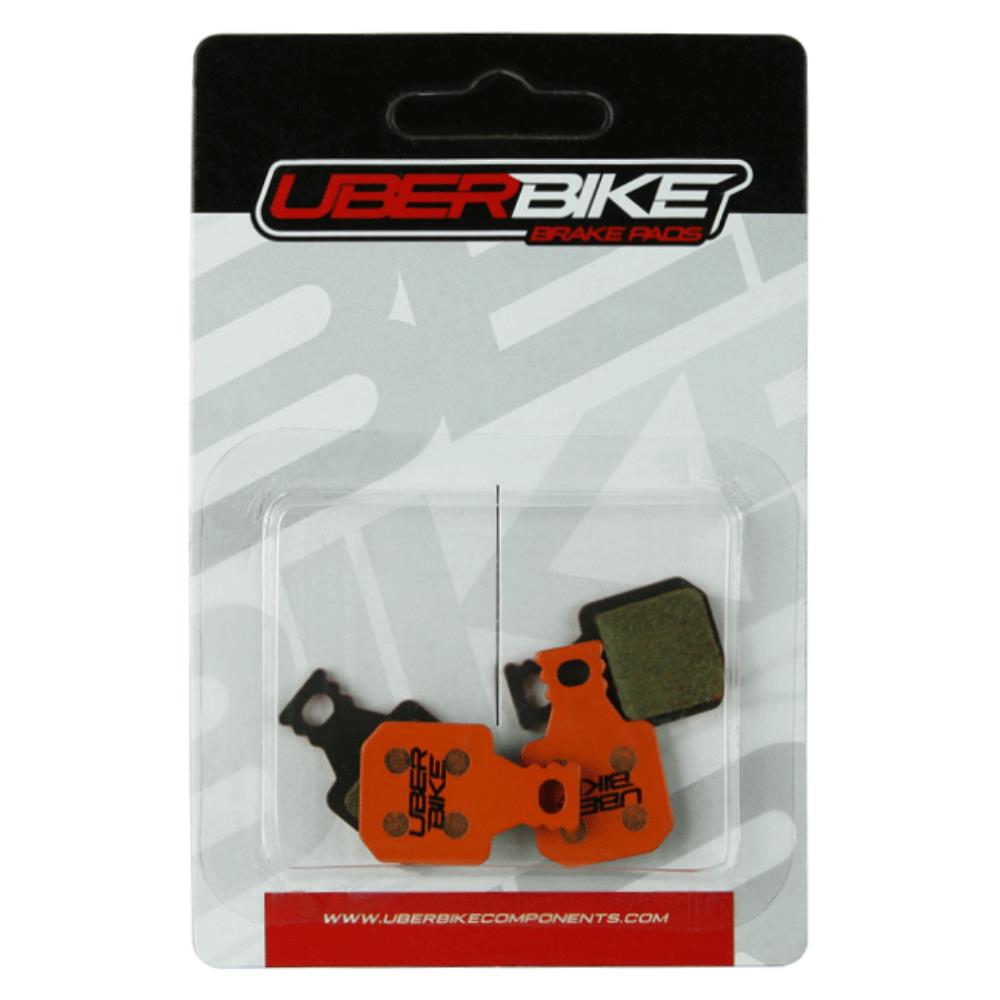 Uberbike Magura MT7 4 piece Kevlar Disc Brake Pads , with Uberbike logo in middle.