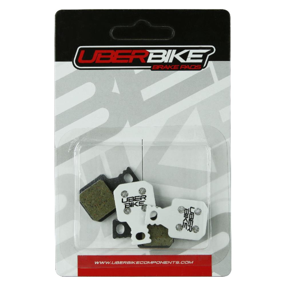 Uberbike Magura MT7 4piece Race Matrix Disc Brake Pads with Uberbike logo in middle.