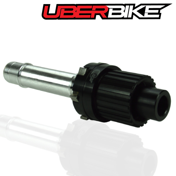 Uberbike 6 Pawl Replacement Alloy Freehub Body and Axle which is Shimano Microspline Compatible
