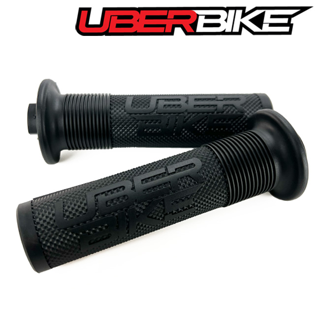 Uberbike Mushroom Waffle with Flange Replacement Grip Inserts - Black.