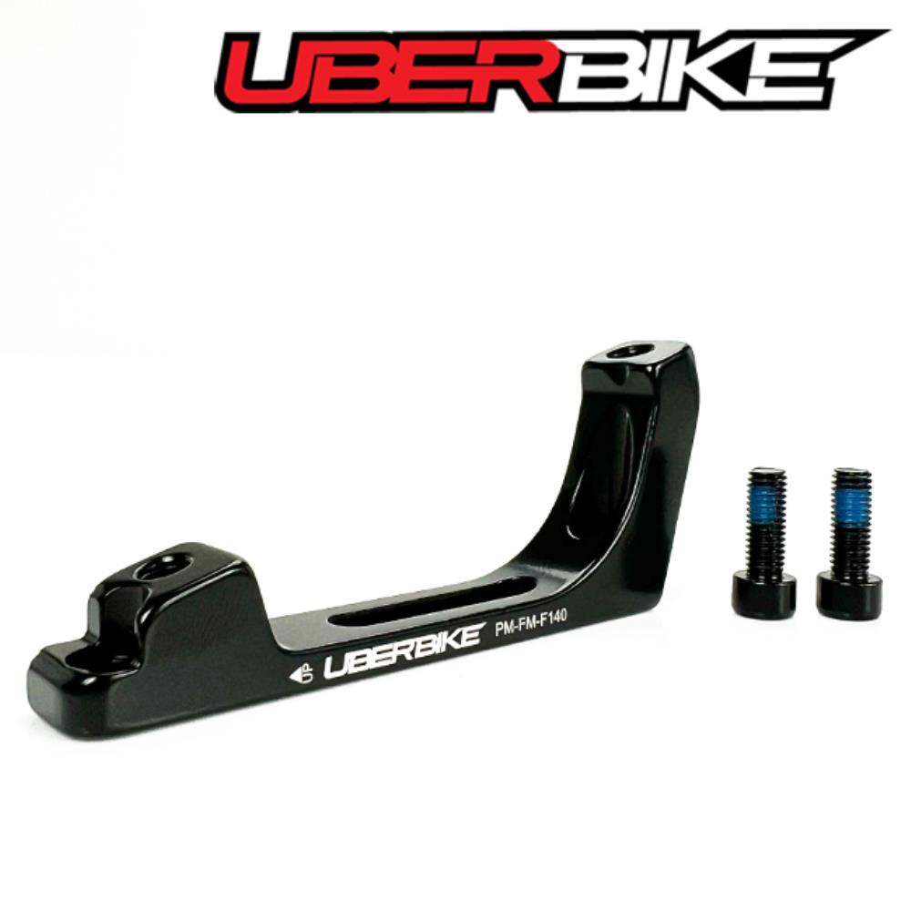 Uberbike Flatmount to Post Caliper Disc Brake Adapter - 140mm Front.