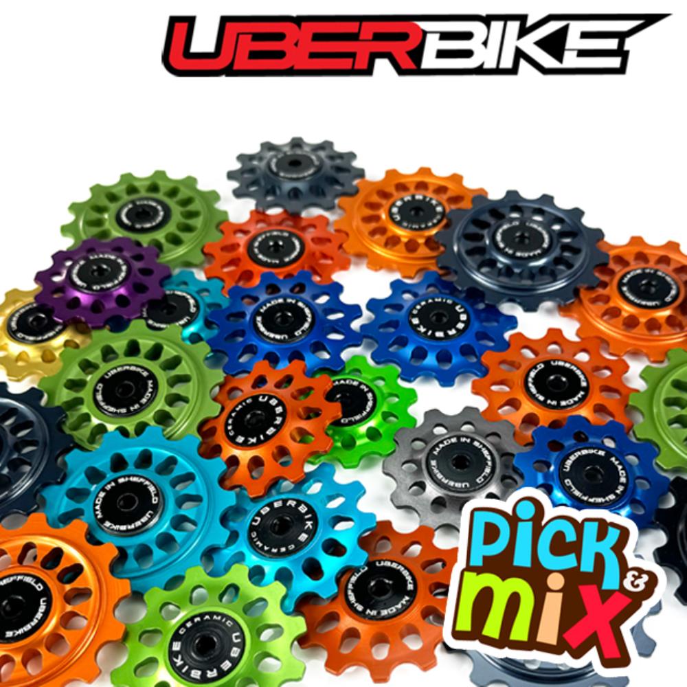 Uberbike Pick and Mix Made in Sheffield UK Jockey Wheels - 11T, 12T, 13T, 14T Available Options