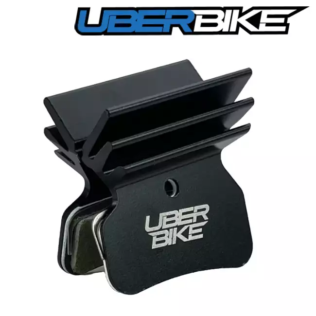 Uberbike Finned E-Matrix E-Bike / Endurance Disc Brake Pads - XTR M9120 - XT M8120 - SLX M7120 N03A N04C 4 Piston