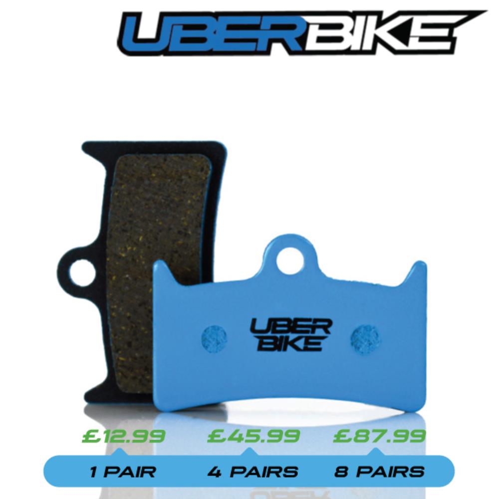 Uberbike E-Matrix Blue disc brake pads.