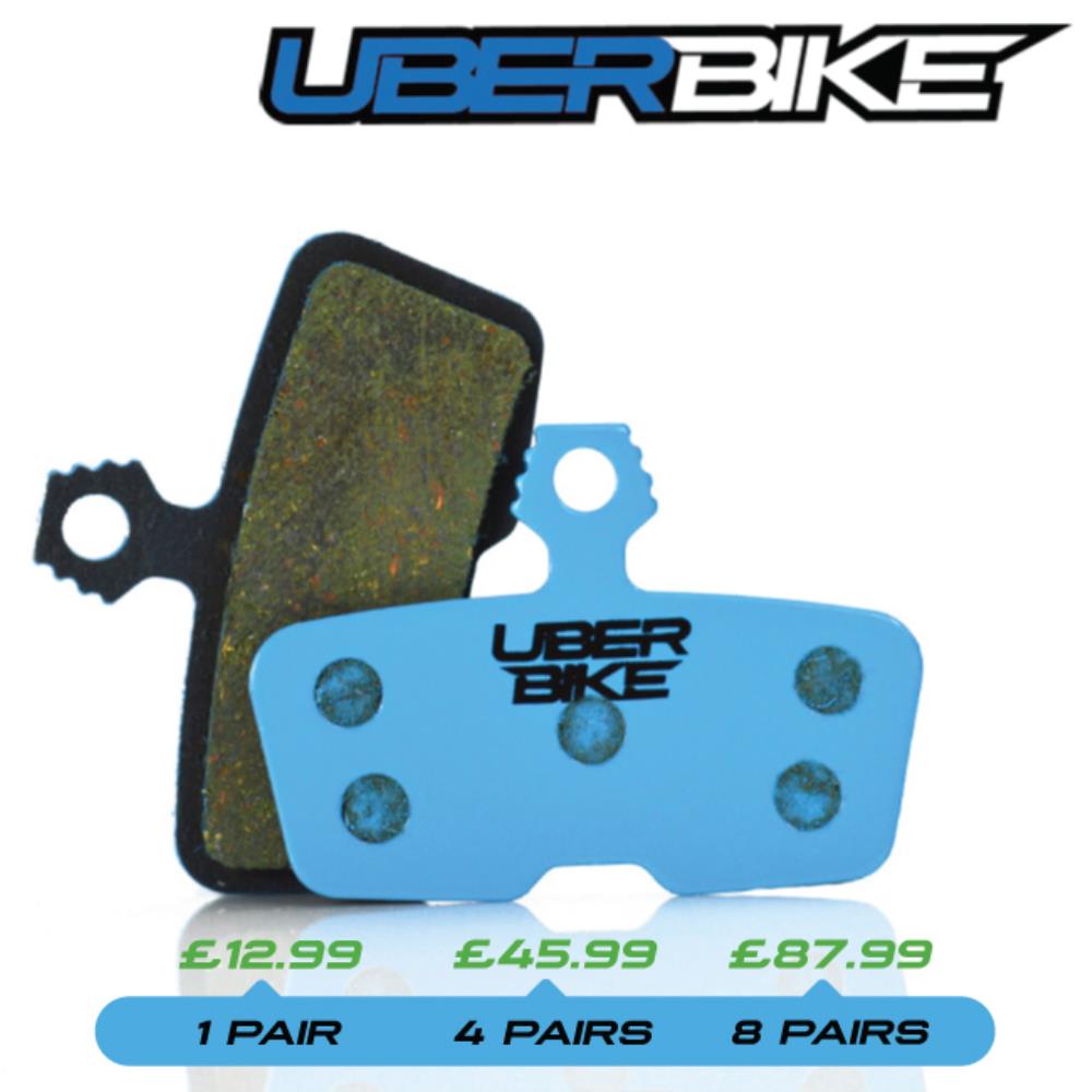 Uberbike Blue E-Matrix Disc Brake Pads.