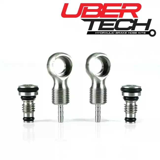 Uberbike Uber-Tech SRAM Compatible Banjo and Bolt Hydraulic Hose Fittings.