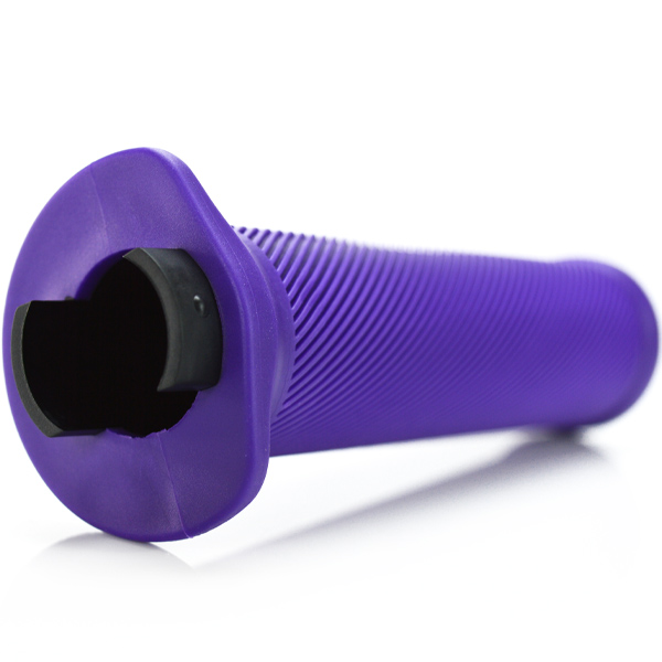 Uberbike flange purple lock on grip. 