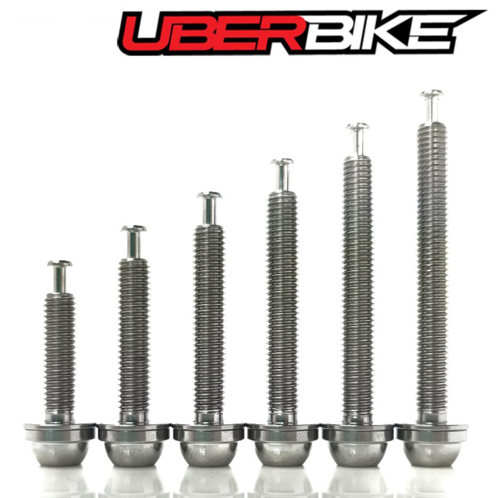 Uberbike Flatmount Caliper to Flatmount Frame Shimano Compatible Upgrade Bolts - Raw.